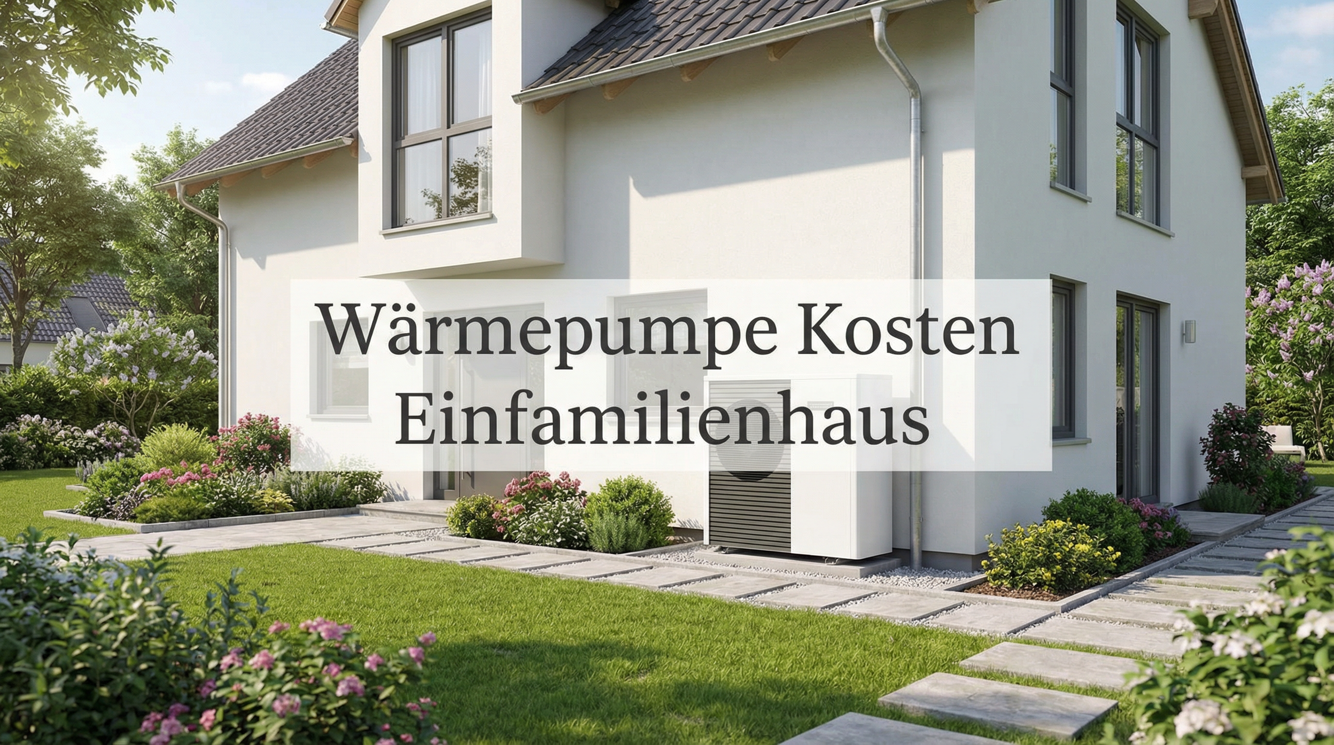 Luft-Wasser-Wärmepumpe am Einfamilienhaus – Wärmepumpe Kosten 2026
